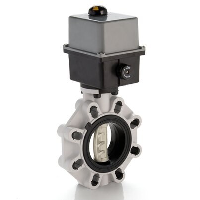 FKOM/CE 24V AC/DC - Electrically actuated butterfly valve DN 40:100
