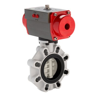 FKOM/CP NO - Pneumatically actuated butterfly valve DN 250:300
