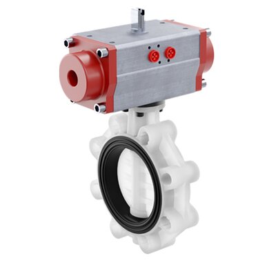 FKOF/CP NC LUG ISO-DIN - Pneumatically actuated butterfly valve DN 65