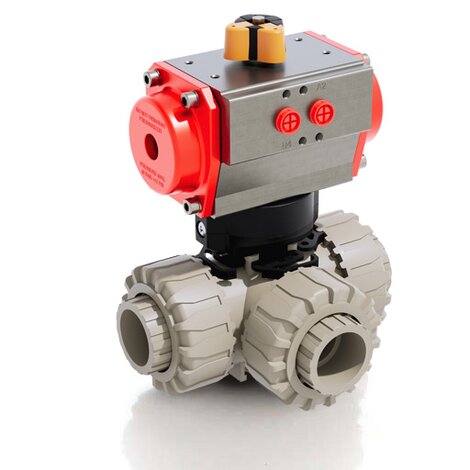 LKDIM/CP SA - Pneumatically actuated ball valve DN 10:50