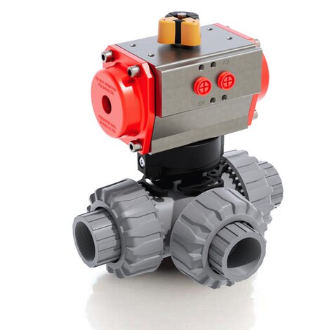 LKDNC/CP SA - Pneumatically actuated ball valve DN 10:50