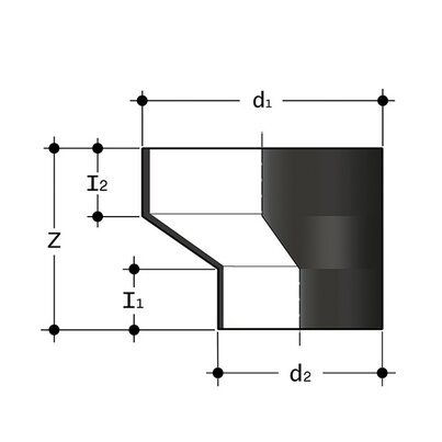 REBE SDR 11 - Eccentric reducer