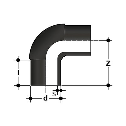 GDE SDR11 - 90° elbow