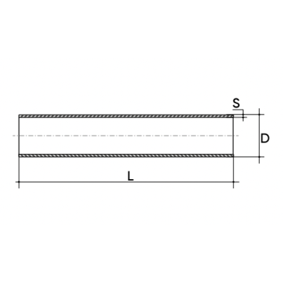 Pressure pipe PVC-U PN6 liscio