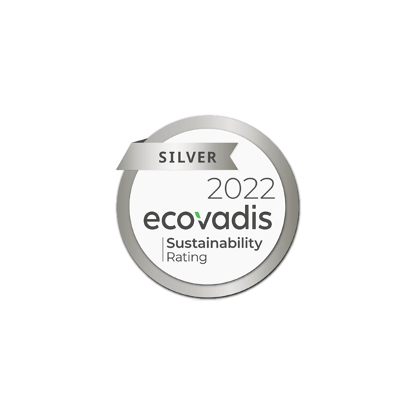 logo della certificazione di sostenibilità ambientale Ecovadis - Silver