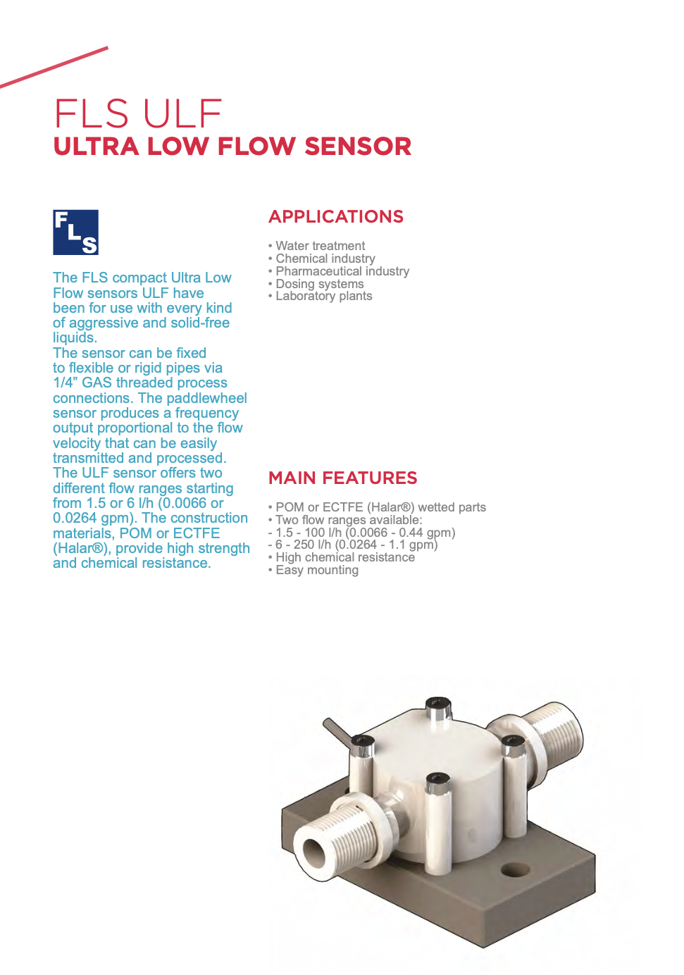 ULF Ultra low Flow sensor